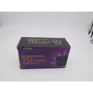 Living Solutions Indoor/Outdoor Light Set 70 Purple